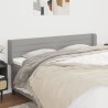 Tête de lit avec oreilles Gris clair 203x16x78/88 cm Tissu 620861620861