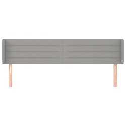 Tête de lit avec oreilles Gris clair 203x16x78/88 cm Tissu 620861620861