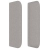 Tête de lit avec oreilles Gris clair 203x16x78/88 cm Tissu 620861620861