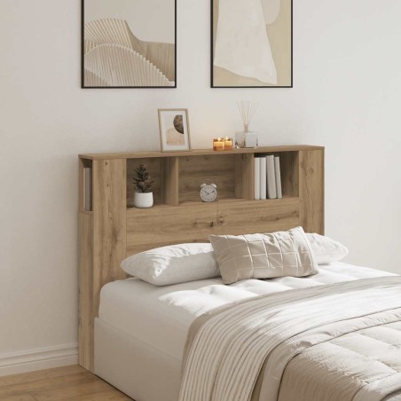 Armoire à tête de lit Chêne artisanal 140 x 18,5 x 102,5 cm Bois d'ingénierie 620862620862