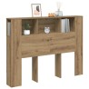 Armoire à tête de lit Chêne artisanal 140 x 18,5 x 102,5 cm Bois d'ingénierie 620862620862
