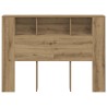 Armoire à tête de lit Chêne artisanal 140 x 18,5 x 102,5 cm Bois d'ingénierie 620862620862