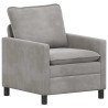 Ensemble de Canapés 2 pcs Gris clair Velours 620864620864