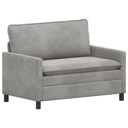 Ensemble de Canapés 2 pcs Gris clair Velours 620864620864