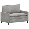 Ensemble de Canapés 2 pcs Gris clair Velours 620864620864