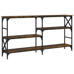 Table console chêne fumé 150x29x76,5 cm bois d'ingénierie 620873620873