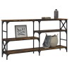 Table console chêne fumé 150x29x76,5 cm bois d'ingénierie 620873620873