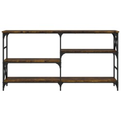 Table console chêne fumé 150x29x76,5 cm bois d'ingénierie 620873620873