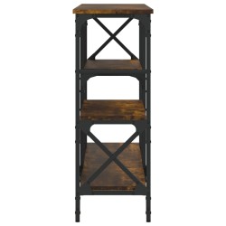 Table console chêne fumé 150x29x76,5 cm bois d'ingénierie 620873620873