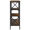 Table console chêne fumé 150x29x76,5 cm bois d'ingénierie 620873620873