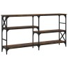 Table console chêne fumé 150x29x76,5 cm bois d'ingénierie 620873620873