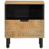 Table de chevet marron 40x33x46 cm bois de manguier solide 620875620875
