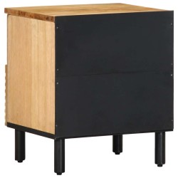Table de chevet marron 40x33x46 cm bois de manguier solide 620875620875