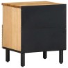 Table de chevet marron 40x33x46 cm bois de manguier solide 620875620875