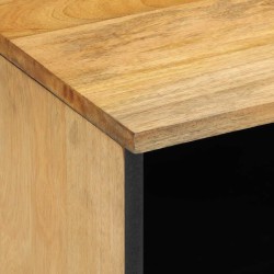 Table de chevet marron 40x33x46 cm bois de manguier solide 620875620875