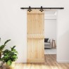 Porte coulissante Naturel et noir 70 x 210 cm 620876620876