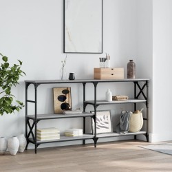Table console sonoma gris 150x29x76,5 cm bois d'ingénierie 620877620877