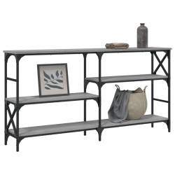 Table console sonoma gris 150x29x76,5 cm bois d'ingénierie 620877620877
