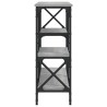 Table console sonoma gris 150x29x76,5 cm bois d'ingénierie 620877620877