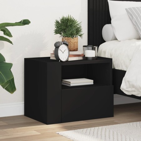 Table de chevet murale noir 45x30x35 cm 620880620880