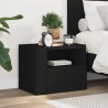 Table de chevet murale noir 45x30x35 cm 620880620880