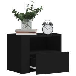 Table de chevet murale noir 45x30x35 cm 620880620880