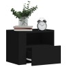 Table de chevet murale noir 45x30x35 cm 620880620880