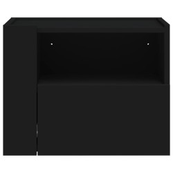 Table de chevet murale noir 45x30x35 cm 620880620880