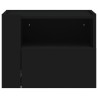 Table de chevet murale noir 45x30x35 cm 620880620880