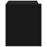 Table de chevet murale noir 45x30x35 cm 620880620880
