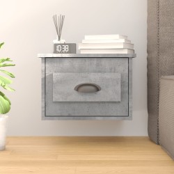 Table de chevet murale gris béton 50x36x40 cm 620883620883