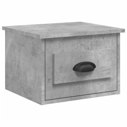 Table de chevet murale gris béton 50x36x40 cm 620883620883