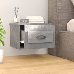 Table de chevet murale gris béton 50x36x40 cm 620883620883