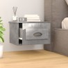 Table de chevet murale gris béton 50x36x40 cm 620883620883
