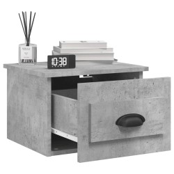 Table de chevet murale gris béton 50x36x40 cm 620883620883