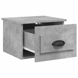 Table de chevet murale gris béton 50x36x40 cm 620883620883
