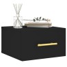Table de chevet murale noir 35x35x20 cm 620884620884