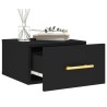 Table de chevet murale noir 35x35x20 cm 620884620884