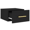 Table de chevet murale noir 35x35x20 cm 620884620884