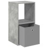Table de chevet Gris béton 35 x 32 x 68,5 cm Bois d'ingénierie 620885620885