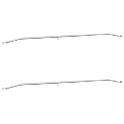 Support de bâche pour remorques 2 pc Argenté 136-218 cm 620886620886