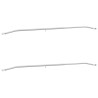 Support de bâche pour remorques 2 pc Argenté 136-218 cm 620886620886