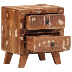 Table de chevet 2 pcs 40x32x46 cm bois massif de récupération 620888620888