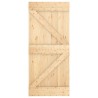 Porte coulissante Naturel et Blanc 90 x 210 cm 620892620892