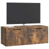 Meuble TV mural Chêne fumé 78,5 x 31 x 30 cm Bois d'ingénierie 620893620893