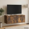 Meuble TV mural Chêne fumé 78,5 x 31 x 30 cm Bois d'ingénierie 620893620893