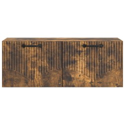 Meuble TV mural Chêne fumé 78,5 x 31 x 30 cm Bois d'ingénierie 620893620893