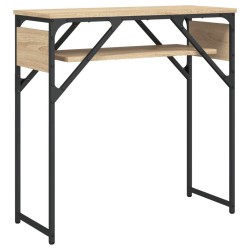 Table console avec étagère chêne sonoma 75x30x75 cm 620895620895