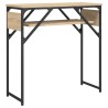 Table console avec étagère chêne sonoma 75x30x75 cm 620895620895
