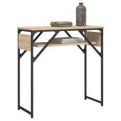 Table console avec étagère chêne sonoma 75x30x75 cm 620895620895